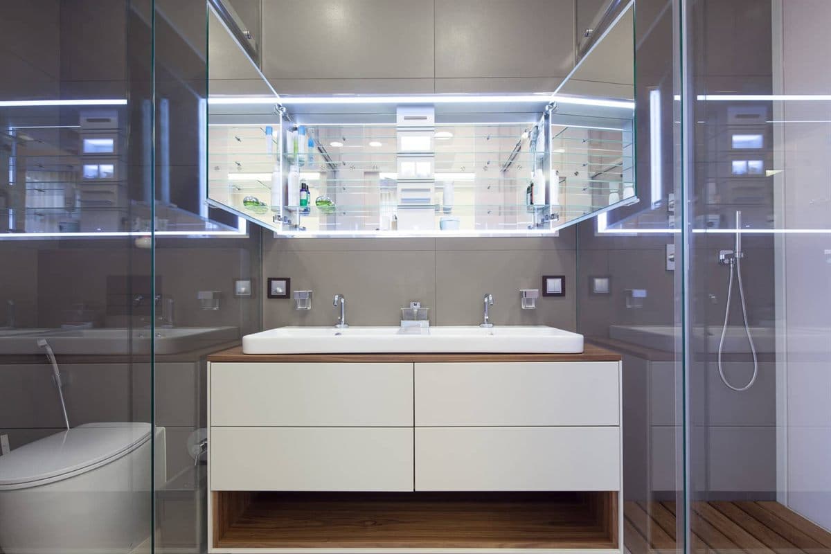Mueble de baño a medida fabricado por Muebles Ricoy en Noia (5)